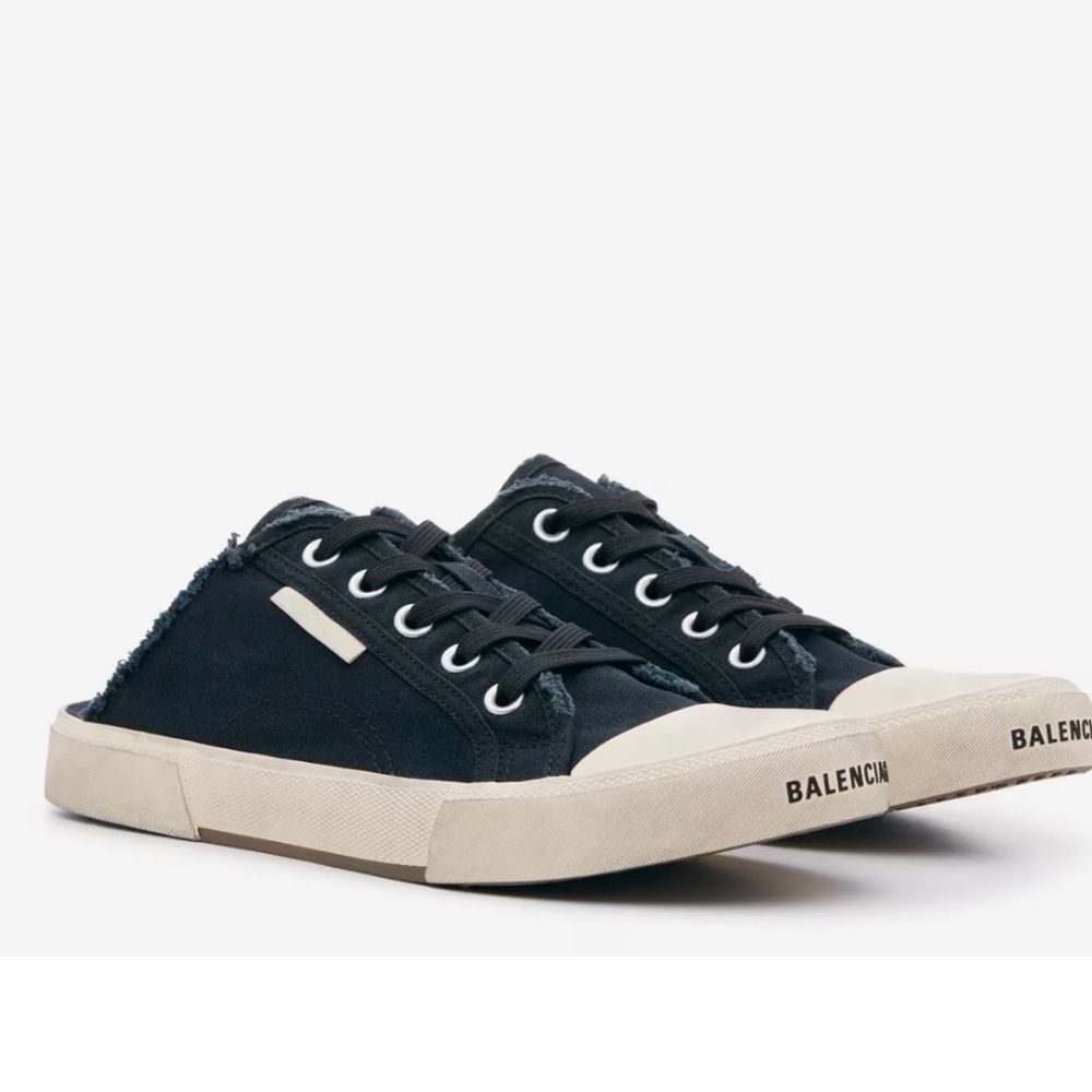 Balenciaga Black Mule Slip On Sneakers - Picture 9 of 9